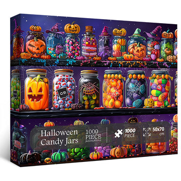 Barattoli di caramelle di Halloween puzzle puzzle 1000 pezzi